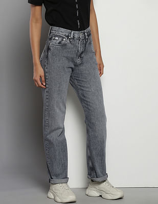 Calvin Klein High Rise Straight Jeans