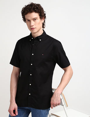 Tommy Hilfiger Flex Poplin Short Sleeve Shirt