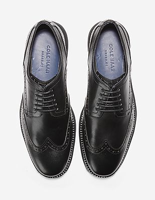 COLE HAAN Original Grand ブラック US 9 1/2 Buy Cole Haan Men Black ØriginalGrand Wingtip Oxford - NNNOW.com