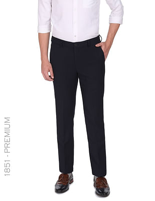 PREMIUM QUALITY Slim Fit Men Black Trousers - Buy PREMIUM QUALITY Slim Fit  Men Black Trousers Online at Best Prices in India | Flipkart.com