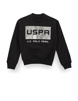 U S Polo Assn Kids Boys Brand Print Sweatshirt