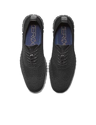 Buy Cole Haan Men Black Knit Zerogrand Stitchlite Oxford 