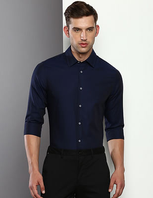 Calvin Klein Jeans Diagonal Textured Cotton Shirt