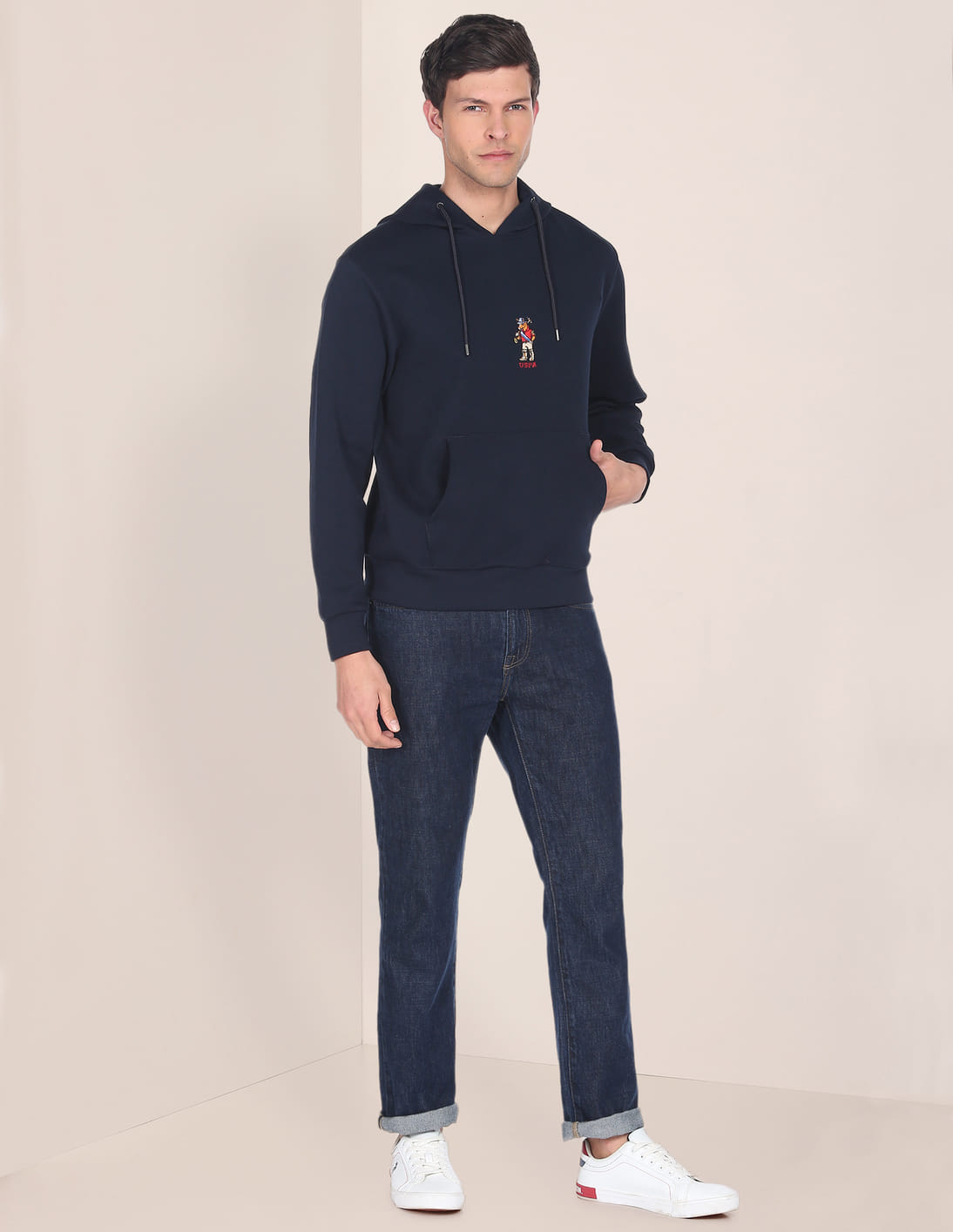 Buy U.S. Polo Assn. Kangaroo Pocket Hooded Coordinate Sweatshirt