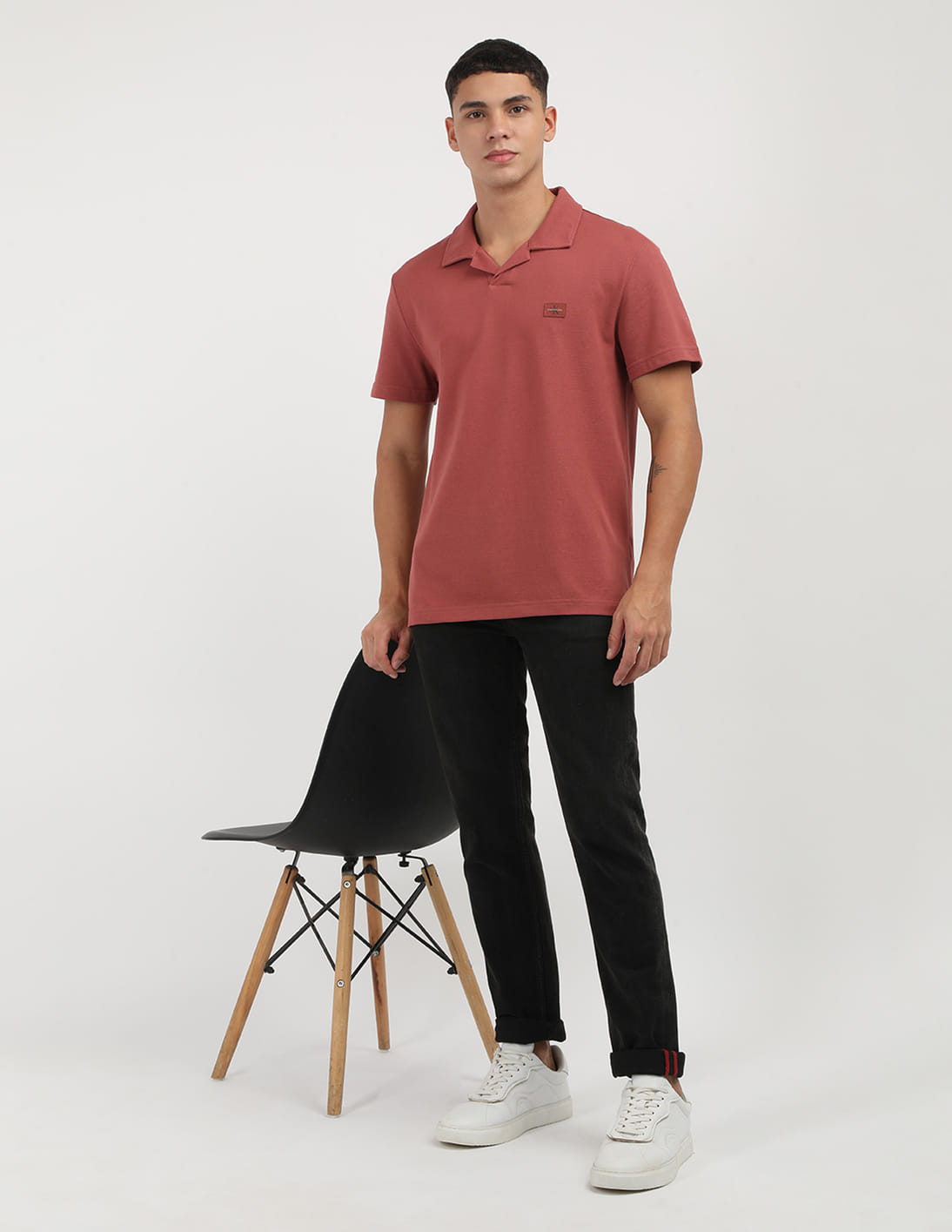 Buy Calvin Klein Solid Pique Cotton Polo Shirt - NNNOW.com