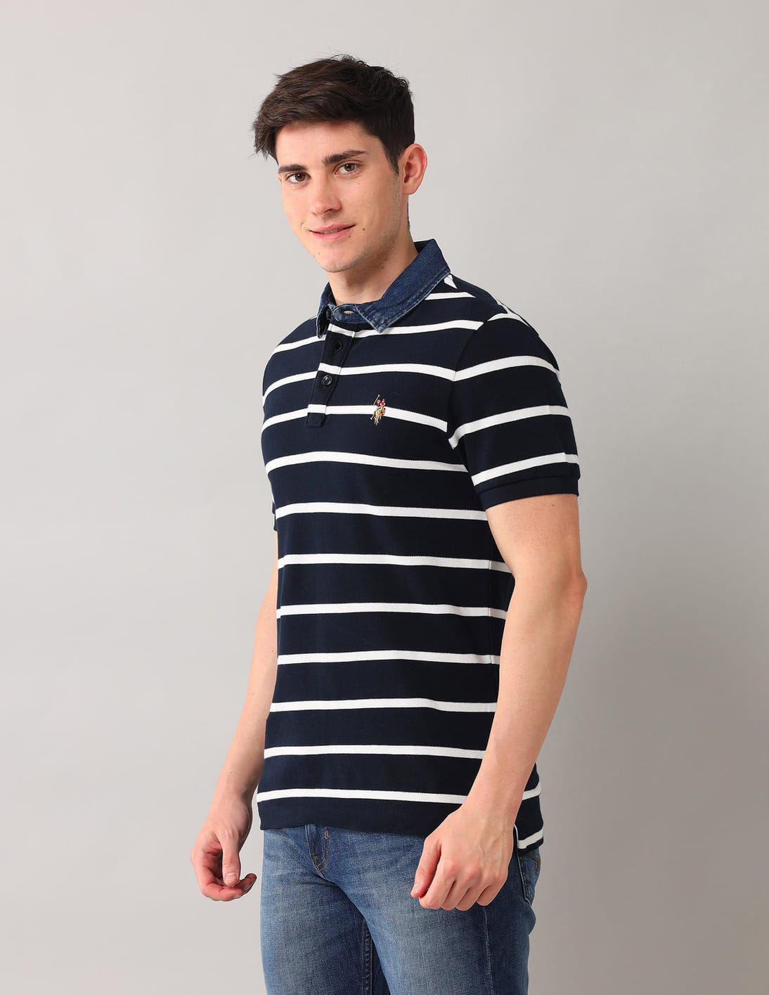 【希少】Supreme Washed Stripe Polo NAVY / M Supreme Washed Stripe Polo Black White Navy 3colors 26SS | eBay
