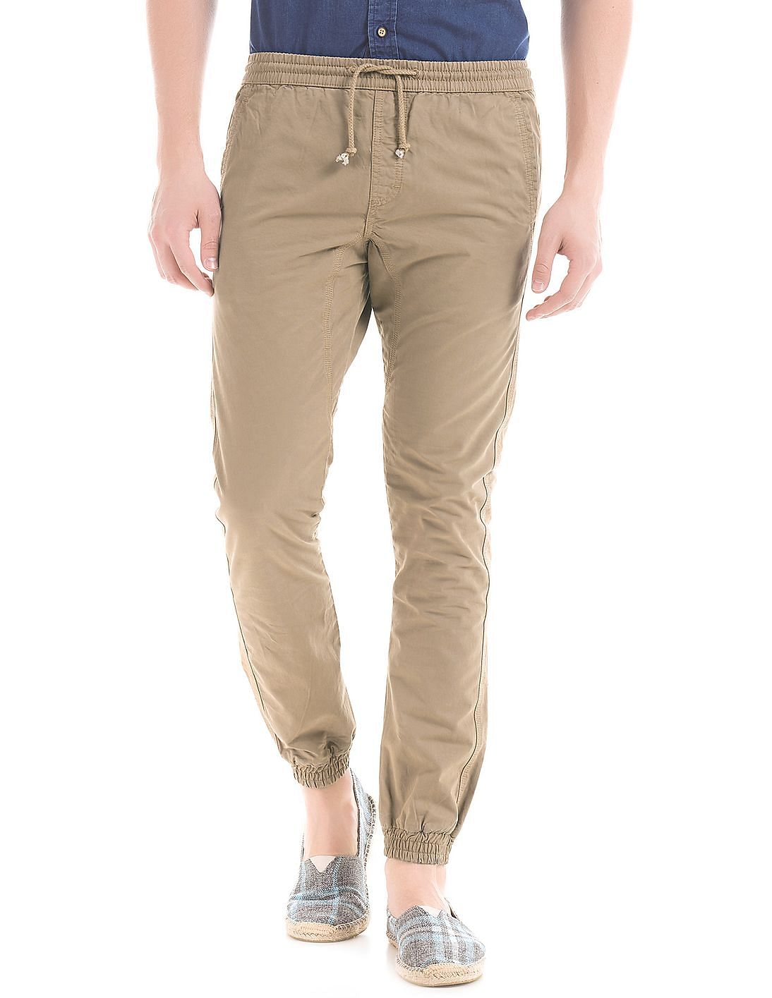 slim fit chino joggers