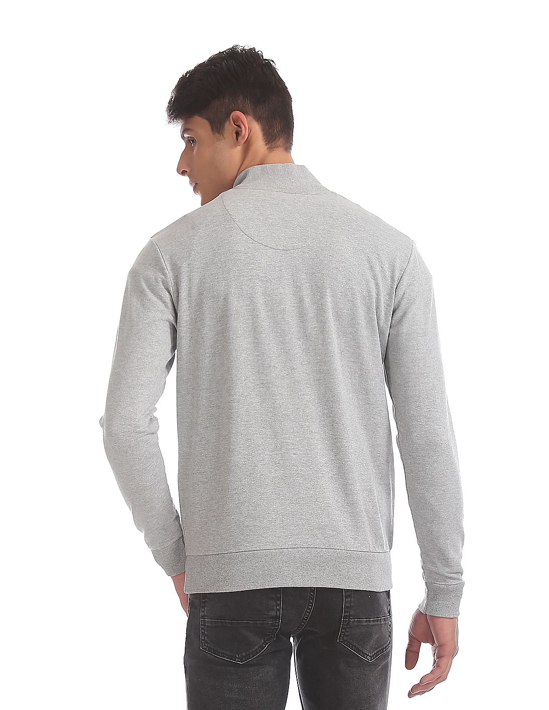 Buy Arrow Sports Heathered Half Zip Sweatshirt - NNNOW.com