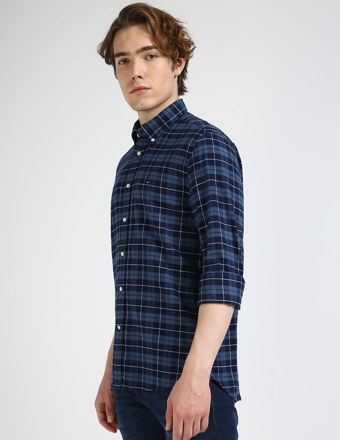 【MODERNIF】Brick check shirt Buy Tommy Hilfiger Brushed Shadow Check Shirt - NNNOW.com