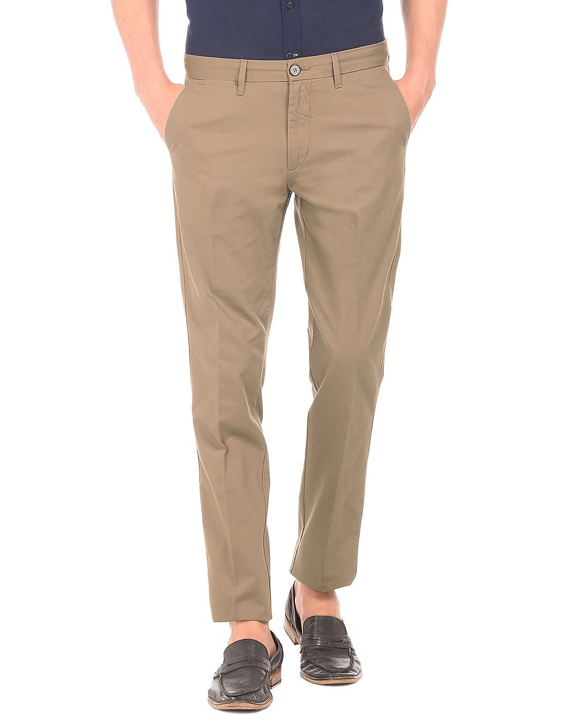 Buy U.S. Polo Assn. Slim Fit Dobby Trousers - NNNOW.com
