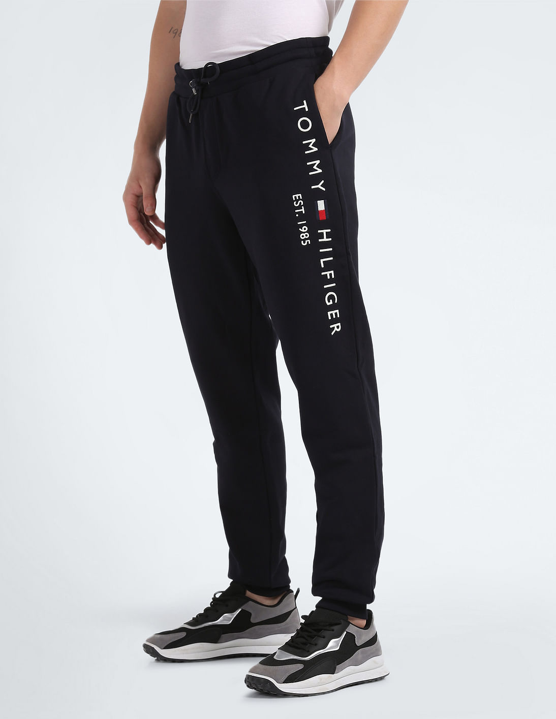 Buy Tommy Hilfiger Transitional Cotton Brand Logo Joggers - NNNOW.com