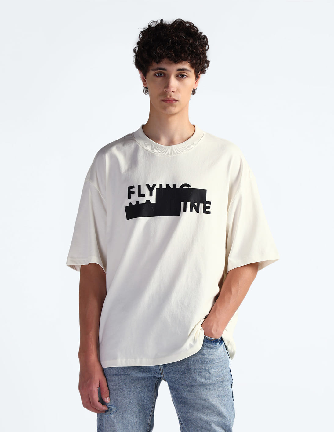 Buy Flying Machine Oversized Fit Cotton T-Shirt - NNNOW.com
