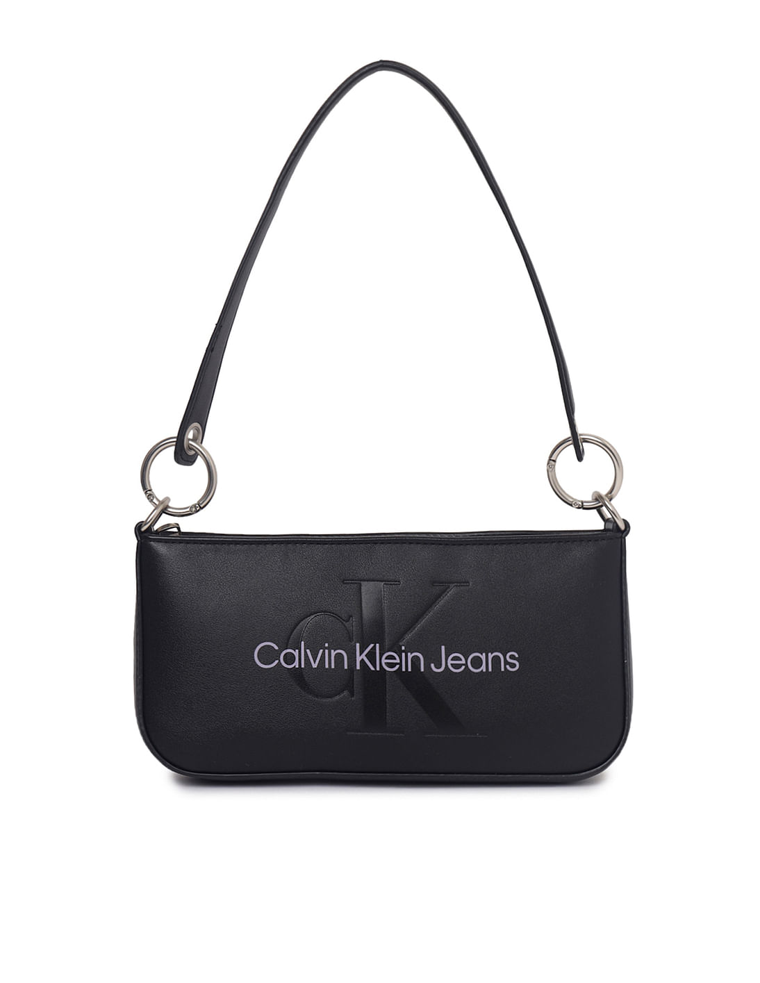 Sculpted Monogram Top Handle Shoulder Bag | Calvin Klein