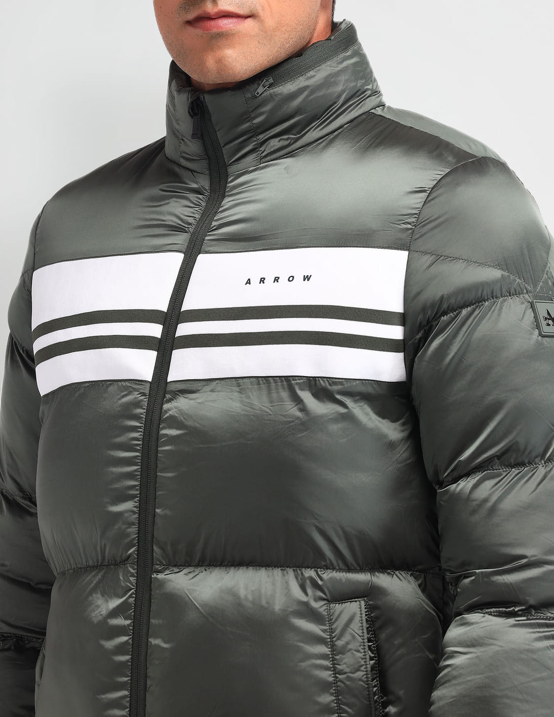 Buy Arrow Sport Shiny Quilted Mid Weight Jacket - NNNOW.com