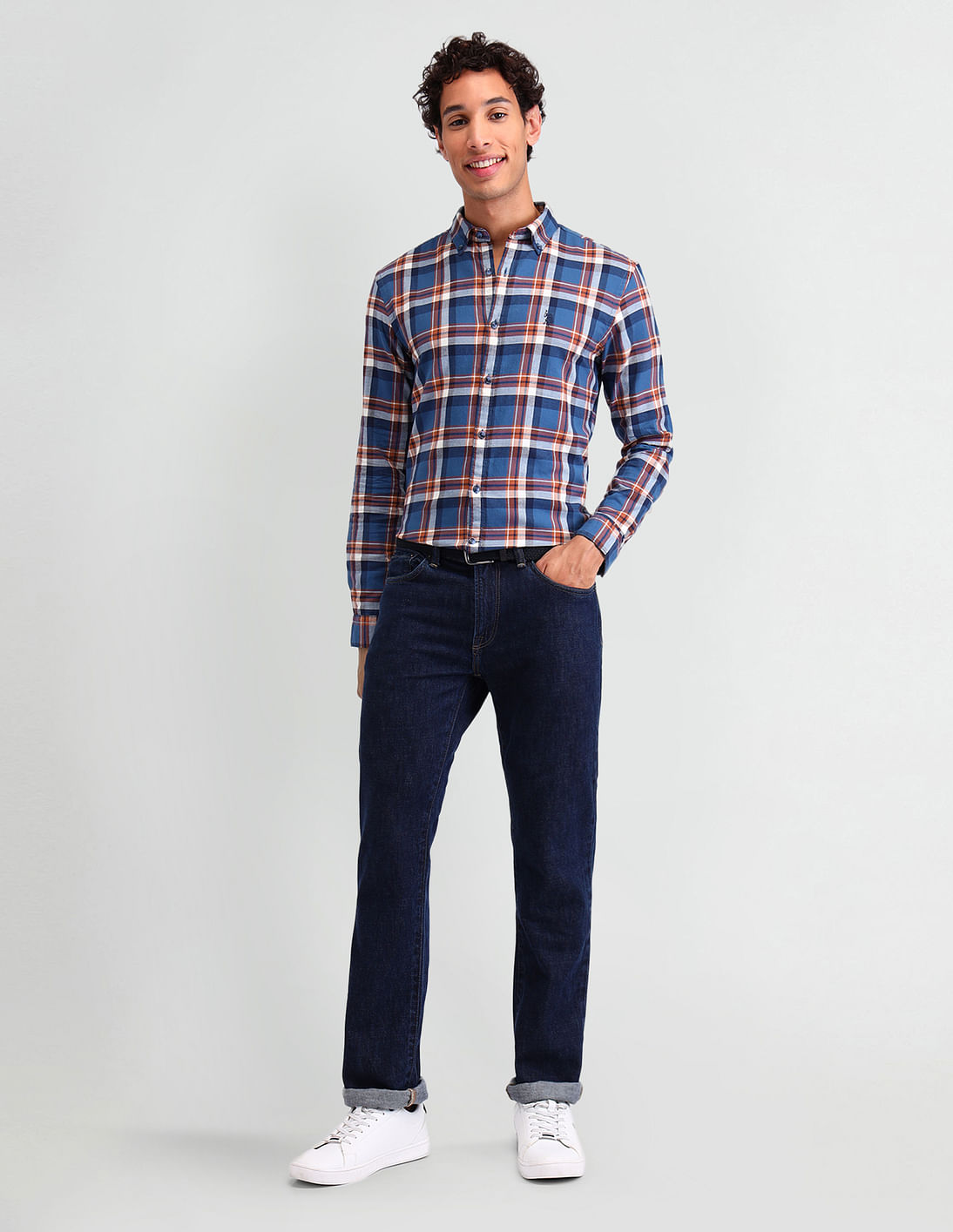 トップス AMERI  SIMPLE DOUBLE COLOR CHECK TOP Buy U.S. Polo Assn. Denim Co. Manhattan Slim Fit Checked