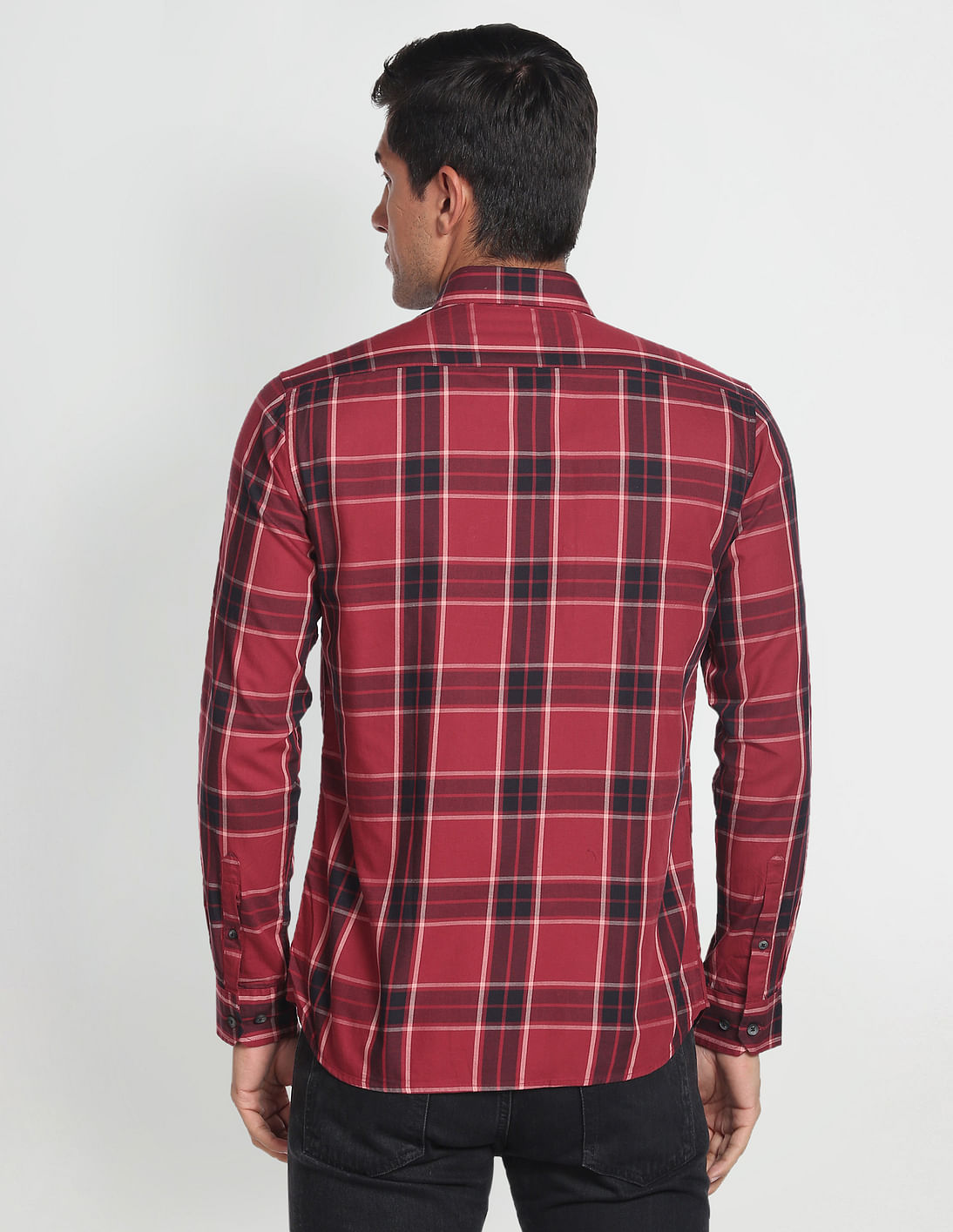 Buy Arrow Sports Manhattan Slim Fit Tartan Check Shirt