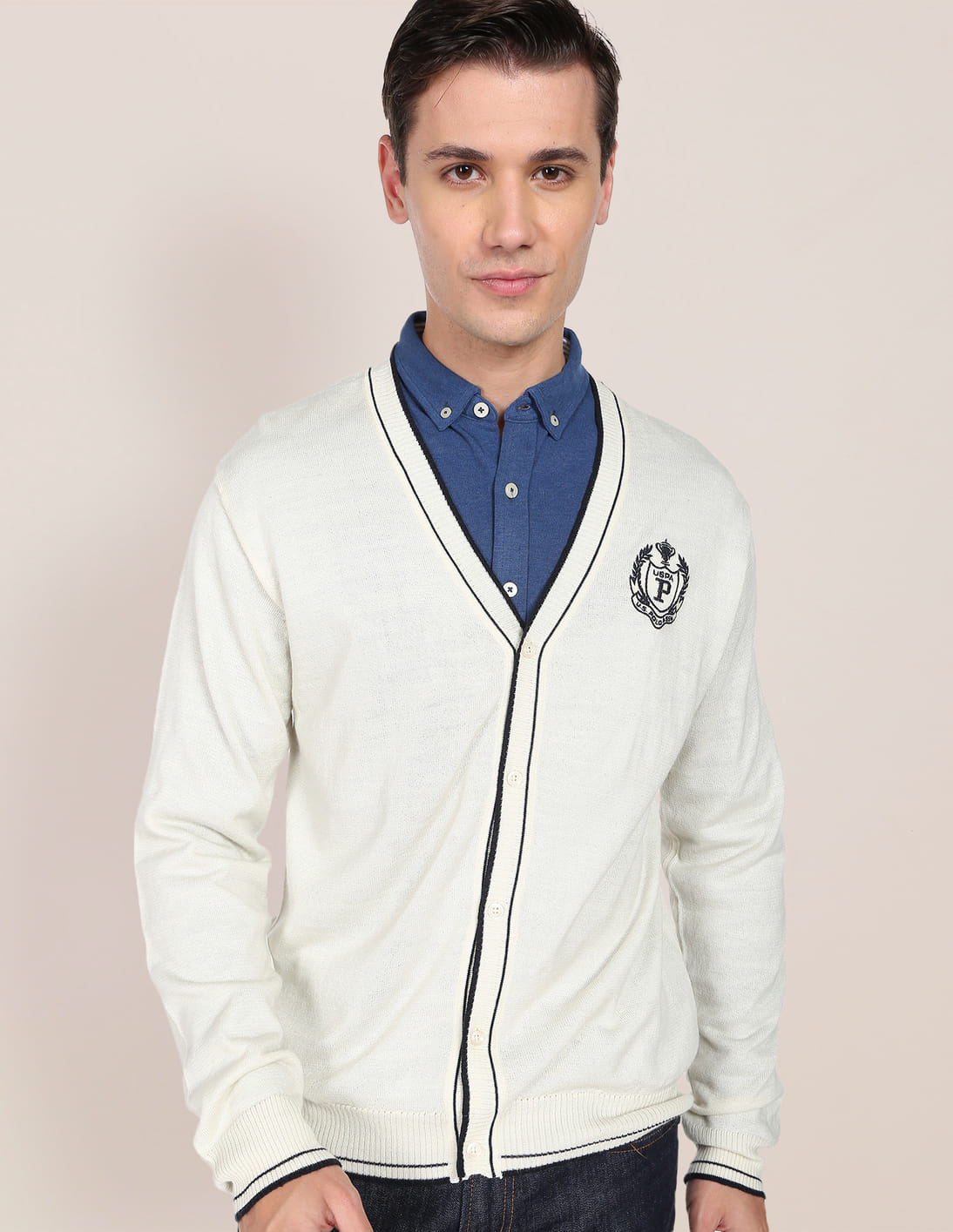 U.S. POLO ASSN. Green Wool Men's Sweater