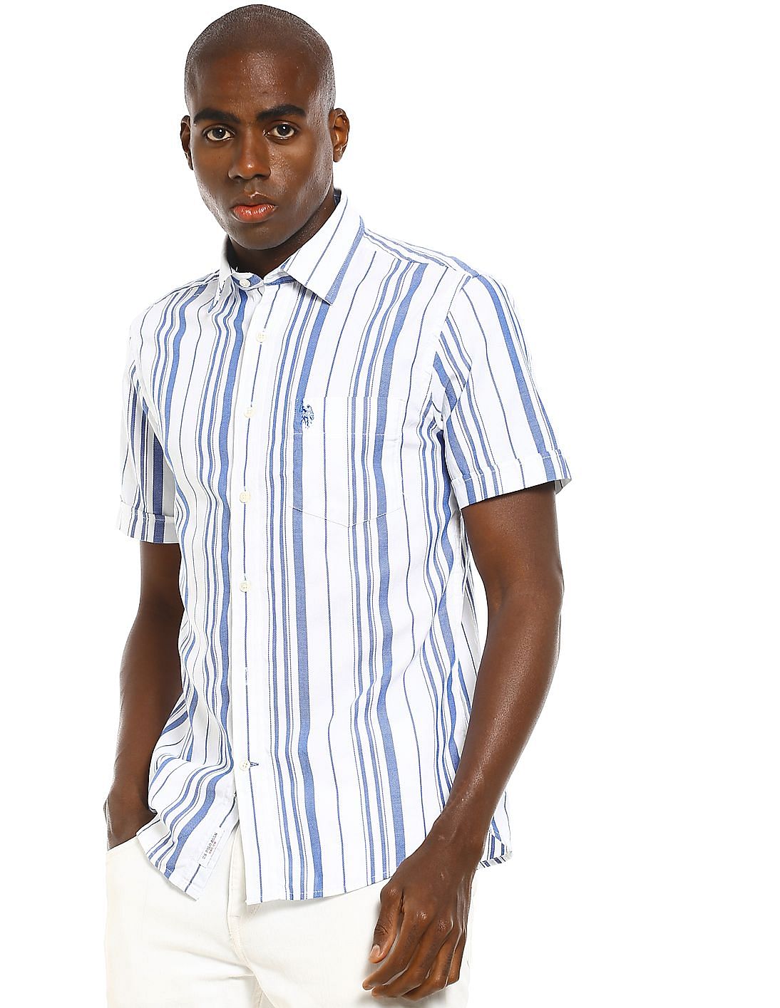 Buy U.S. Polo Assn. Patch Pocket Striped Casual Shirt - NNNOW.com