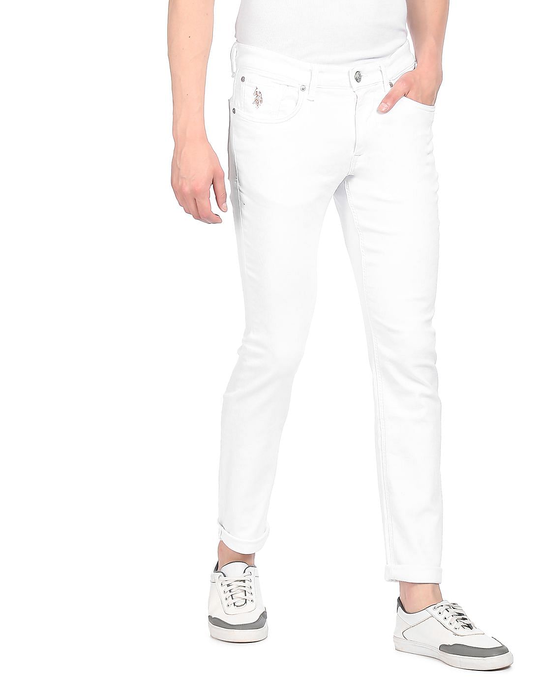 us polo assn white jeans