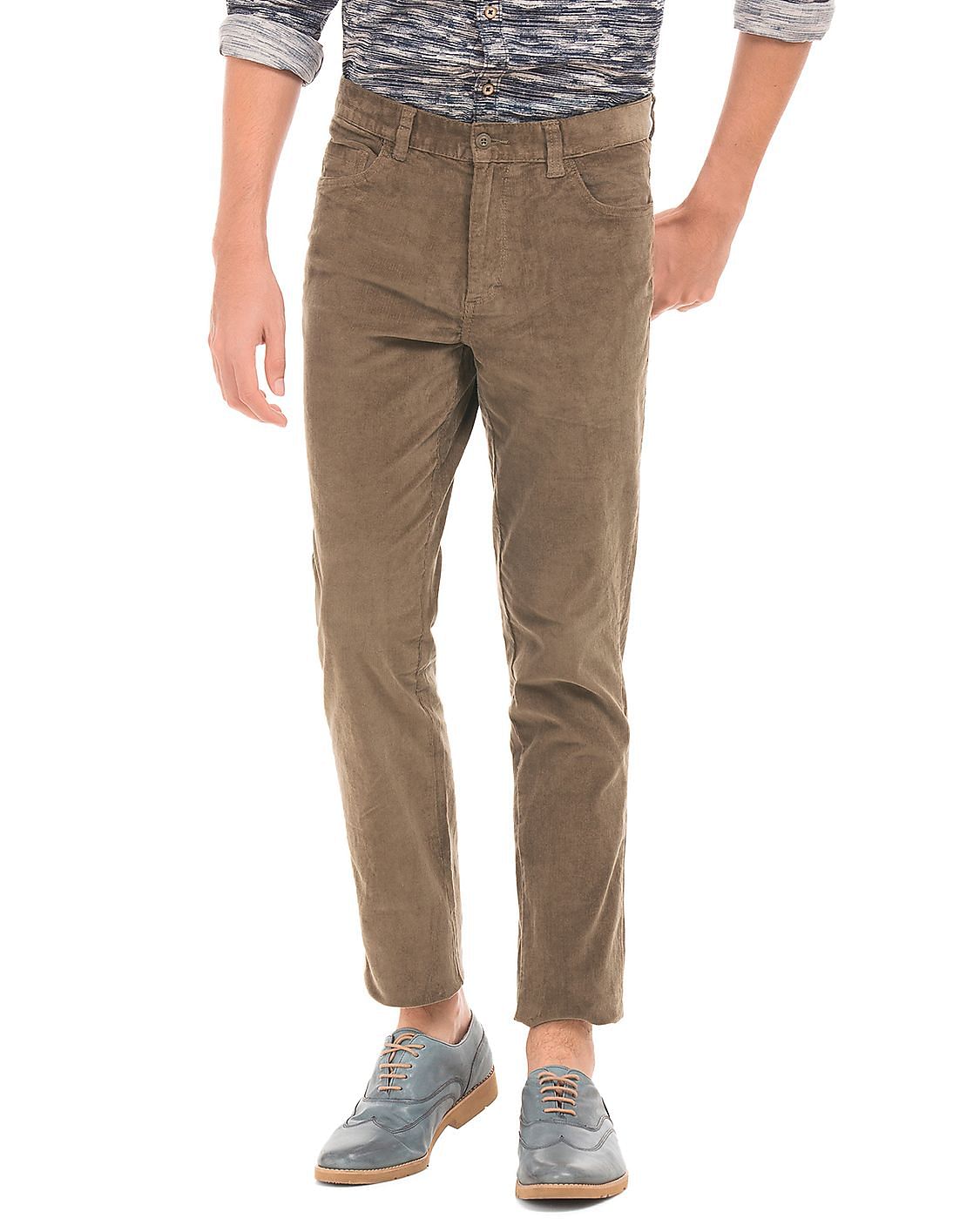 Ruggers Casual Trousers  Buy Ruggers Men Beige Mid Rise Solid Casual  Trousers Online  Nykaa Fashion