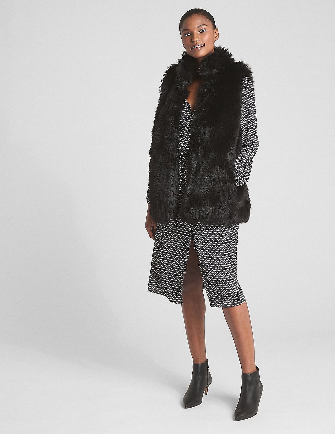 ジャケット・アウター gap y2k fur down vest Buy GAP Faux-Fur Sleeveless Jacket - NNNOW.com