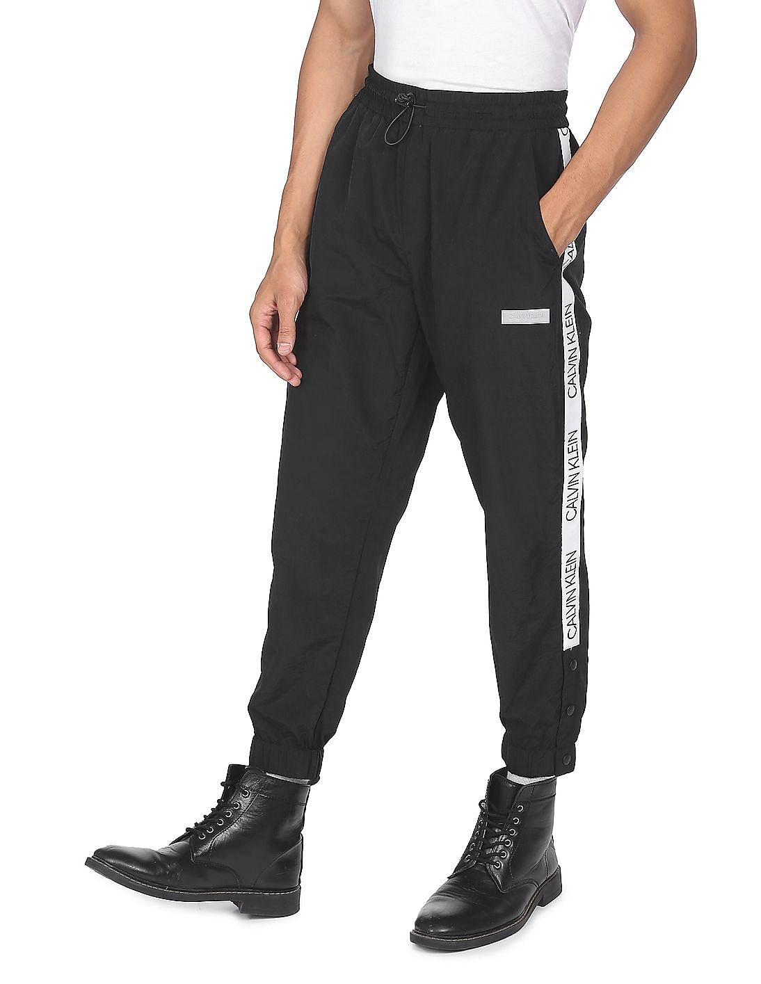 calvin klein joggers mens black