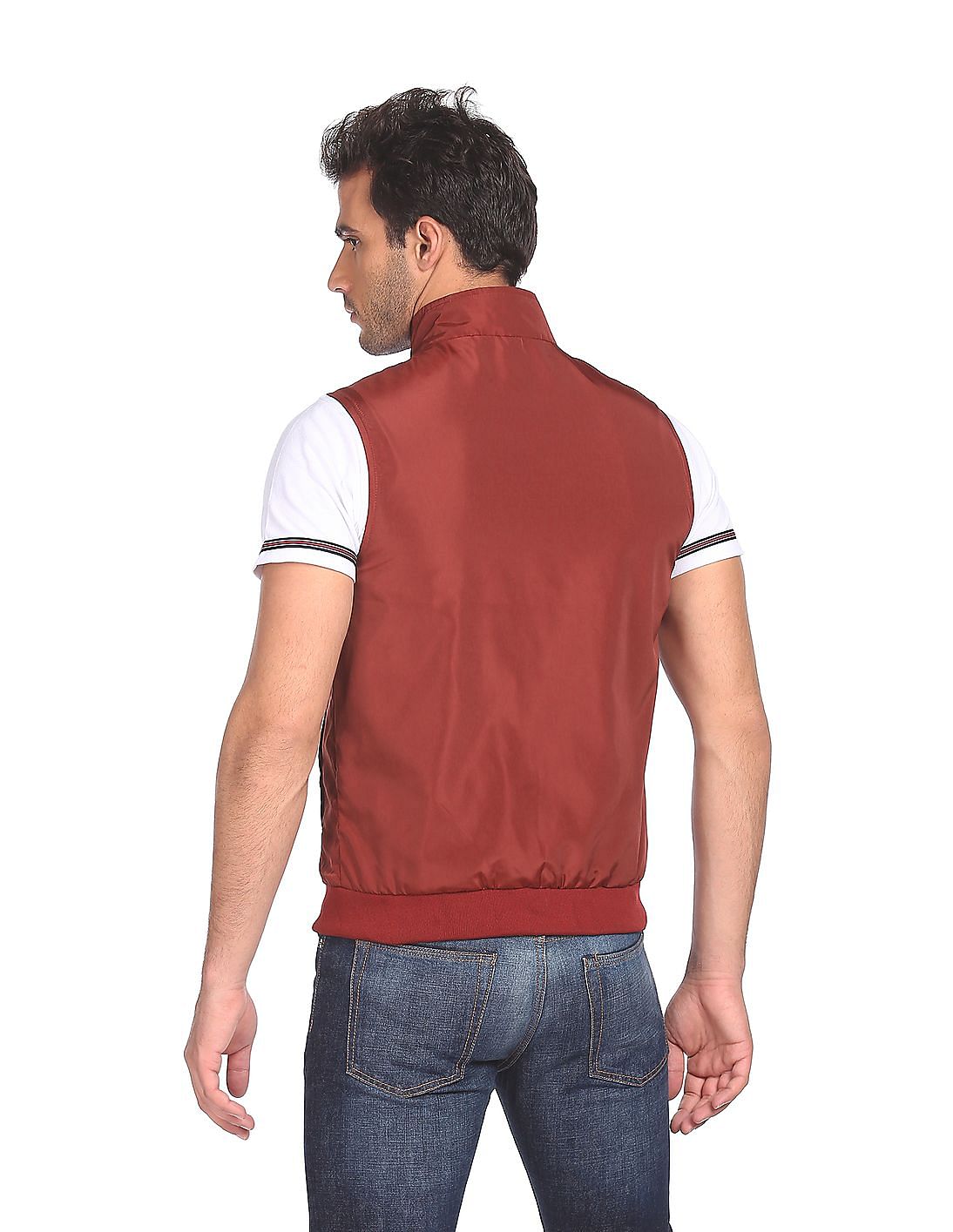 A_COLD_WALL* Asymmetric Sleeveless Jacket in Red for Men