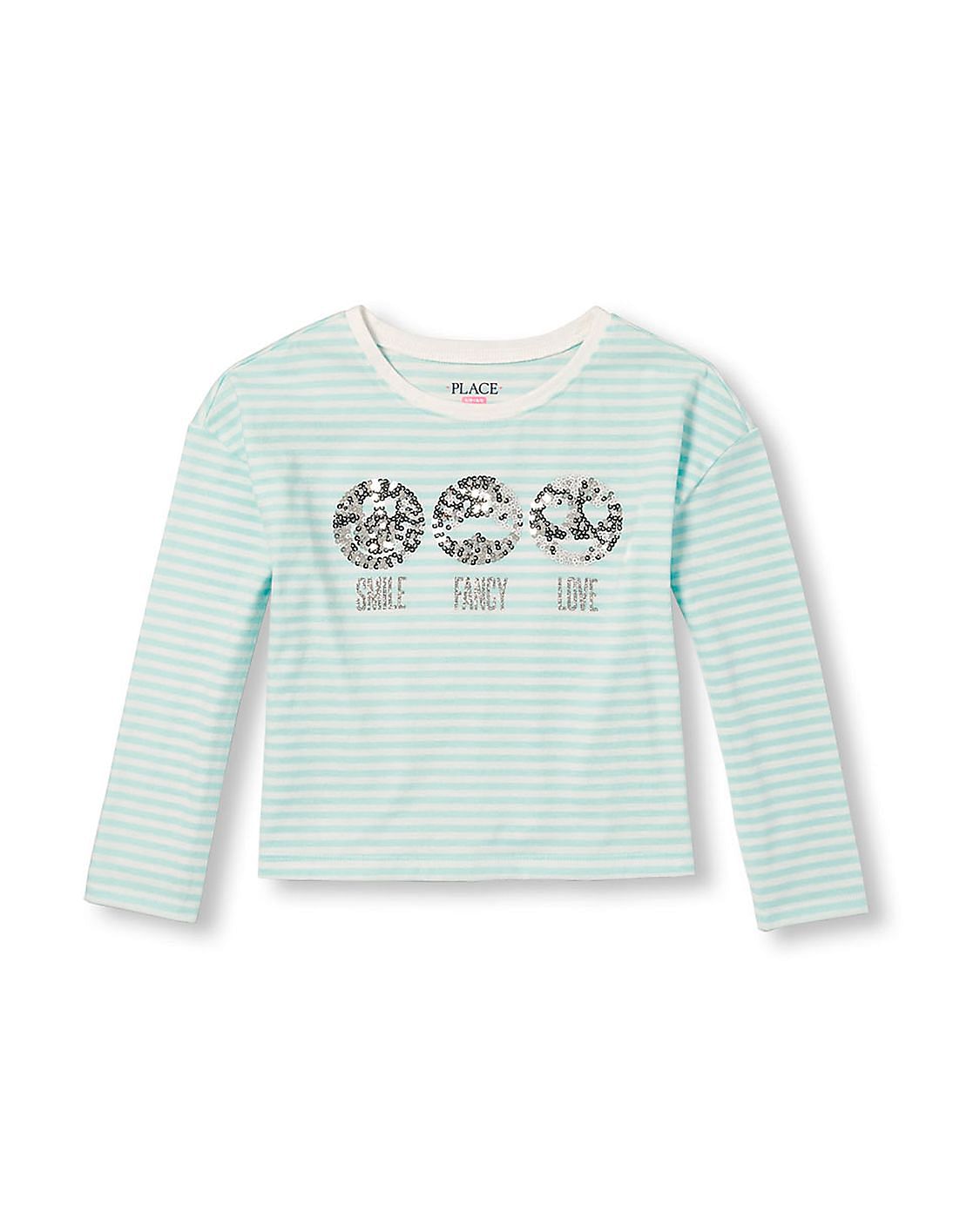 Buy The Children's Place Girls Girls Blue Active Long Sleeve ...