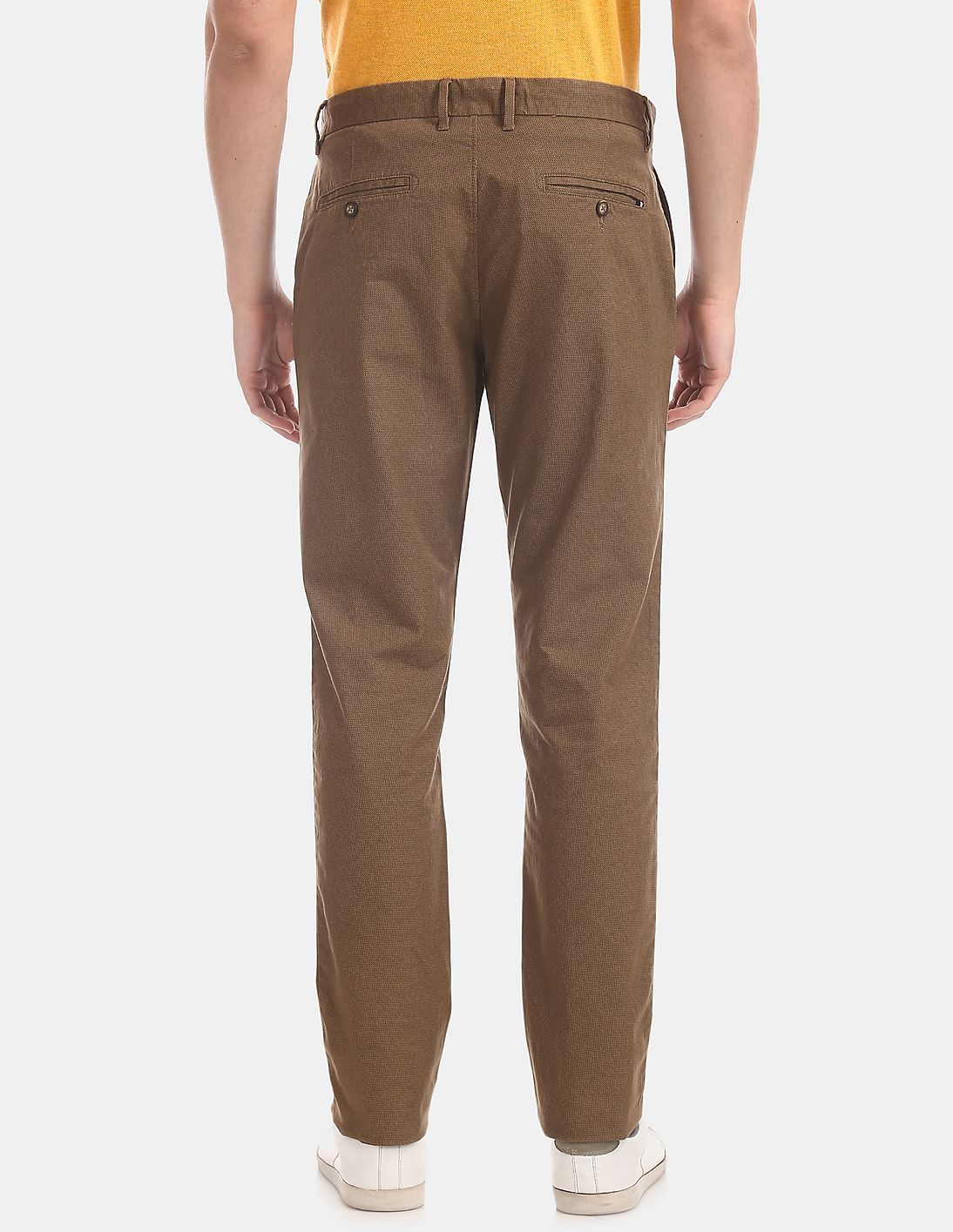 Buy U.S. Polo Assn. Denver Slim Fit Patterned Trousers