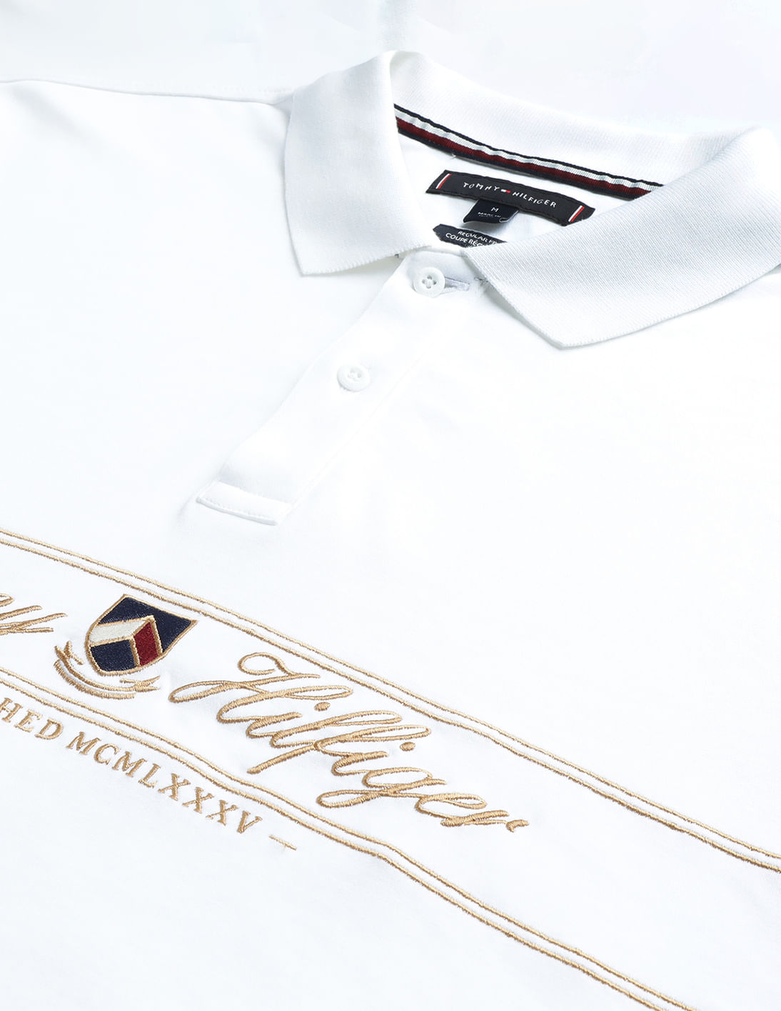 Buy Tommy Hilfiger Brand Embroidered Signature Polo Shirt - NNNOW.com