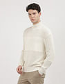 Calvin Klein Jeans Mixed Stitch High Neck Sweater