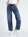 Calvin Klein Lightly Distressed 90s Straight Fit Jeans