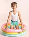 USPA Innerwear Boys Mid Rise Cotton Spandex Trunks - Pack Of 5