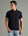 Tommy Hilfiger Solid Regular Fit Cotton Polo T-Shirt