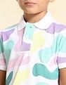 U.S. Polo Assn. Kids Boys Abstract Printed Regular Fit Polo Shirt