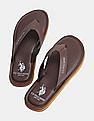 U.S. Polo Assn. V-Strap Brand Print Aldan Flip Flops