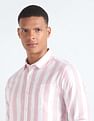 Flying Machine Vertical Stripe Oxford Shirt
