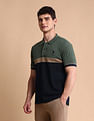U.S. Polo Assn. Colourblocked Slim Fit Polo Shirt