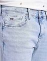 Tommy Hilfiger Light-Wash Slim-Fit Mid Rise Jeans
