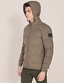 U.S. Polo Assn. Detachable Hood Panelled Polyester Jacket