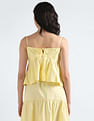 Tommy Hilfiger Poplin Back Tie Solid Top