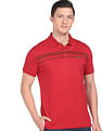 Arrow Sports Tonal Stripe Cotton Polo Shirt