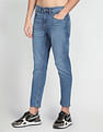 Flying Machine High Rise Stone Wash Jeans