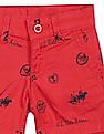 U.S. Polo Assn. Kids Mid Rise Brand Print Shorts