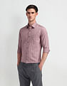 Arrow Manhattan Slim Fit Vertical Striped Shirt