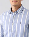 U.S. Polo Assn. Denim Co. Vertical Striped Dobby Regular Fit Shirt