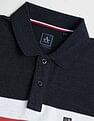 Arrow Sports Horizontal Stripe Cotton Polo Shirt