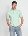 Arrow Sports Heathered Pique Knit Polo Shirt