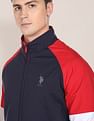 U.S. Polo Assn. High Neck Raglan Sleeve Reversible Jacket