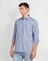 Arrow Sports Horizontal Stripe Slim Fit Shirt